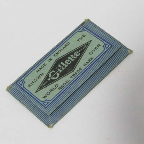 Gillette Blue real vintage blades - unopened pack plus 2 loose blades - unused
