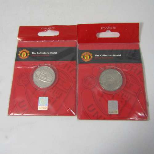 Lot of 5 Manchester United Old Trafford collectors medallions