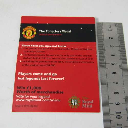 Lot of 5 Manchester United Old Trafford collectors medallions