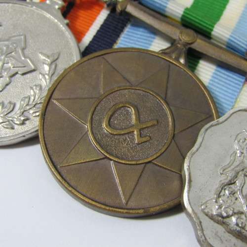 Set of 5 SADF medals - Pro Patria, General Service, Unity Medal, 10 Year, 20 Year Silver Medal