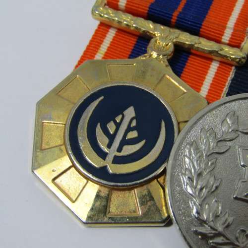Set of 5 SADF medals - Pro Patria, General Service, Unity Medal, 10 Year, 20 Year Silver Medal