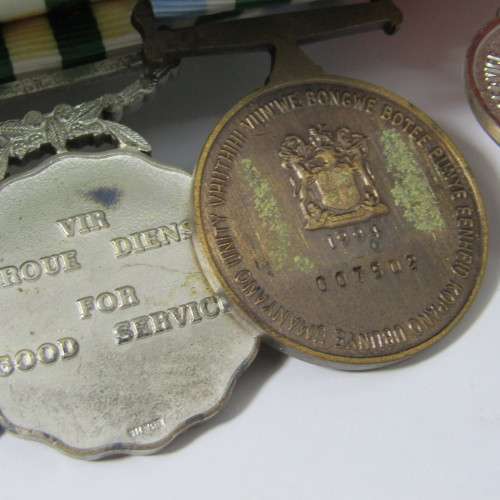 Set of 5 SADF medals - Pro Patria, General Service, Unity Medal, 10 Year, 20 Year Silver Medal