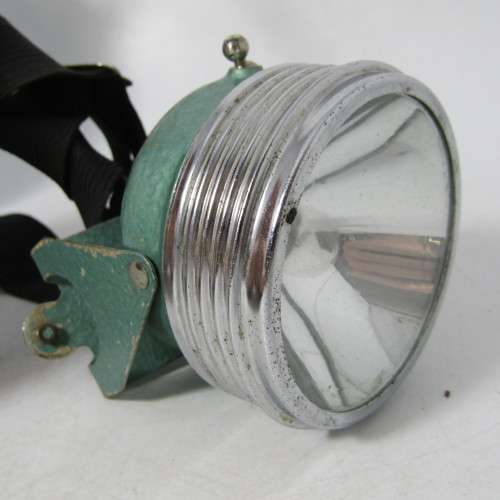 Vintage Justrite headlamp flash light