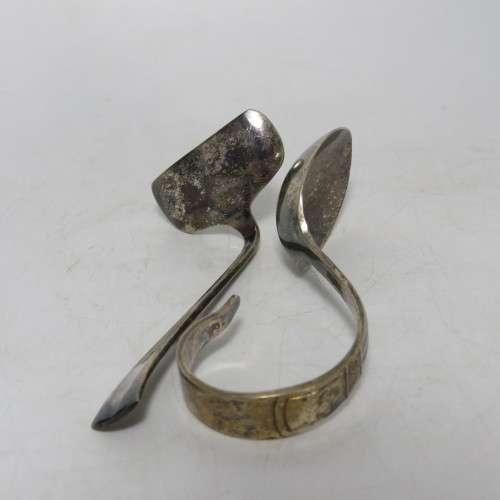 Vintage silverplated baby feeding set in case