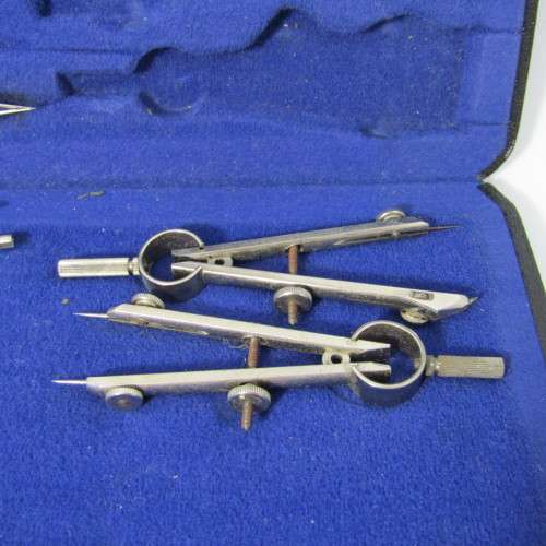 Lot of 2 vintage incomplete drawing sets