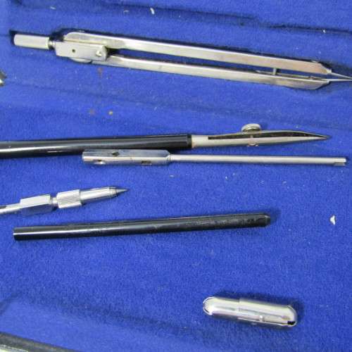 Lot of 2 vintage incomplete drawing sets