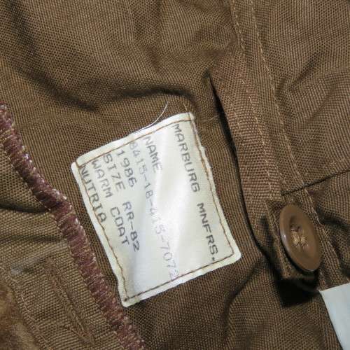 SADF Nutria warm coat with inner - Aapjas - Size RR 82 - Brand new condition - Sizes in description