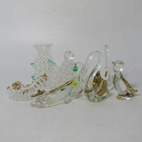 Lot of 7 miniature glass ornament