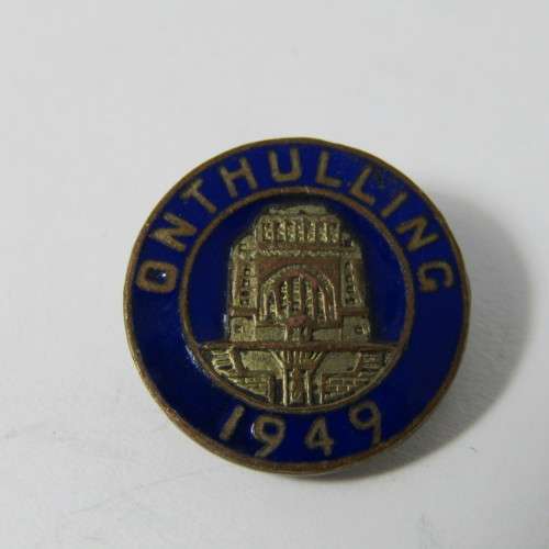 1949 Voortrekker Muniment onthulling button badge