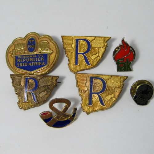 Lot of South Africa Republic festival pin badges