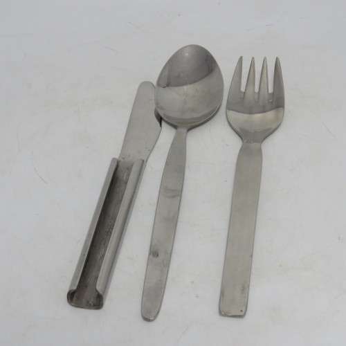 Old stainless steel pikstel cutlery set for one