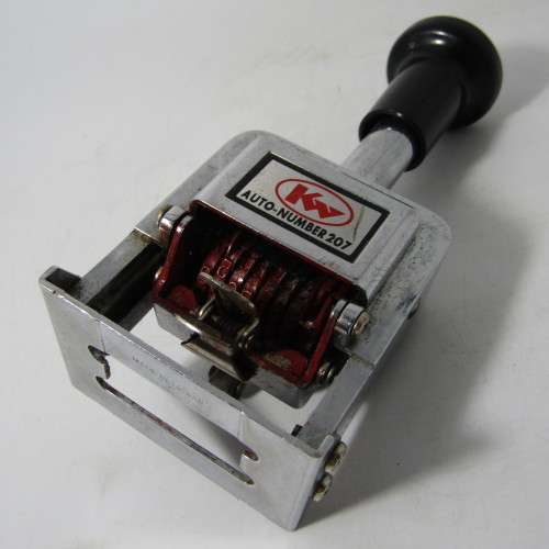 KW Auto-Number 207 - 7 digit numbering machine stamp