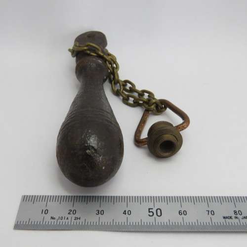 Antique cast iron toilet pull chain handle
