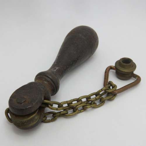 Antique cast iron toilet pull chain handle