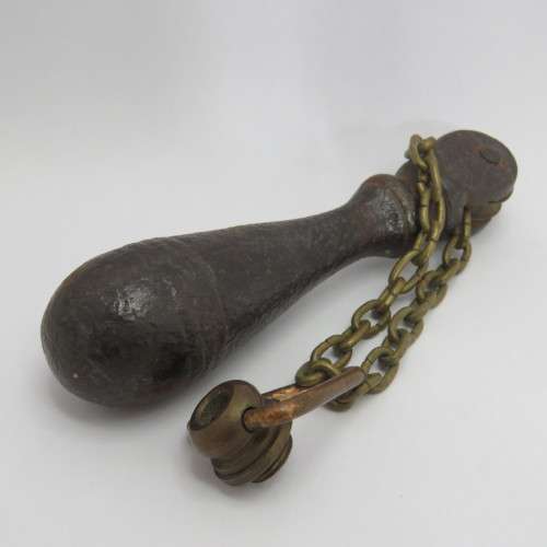 Antique cast iron toilet pull chain handle