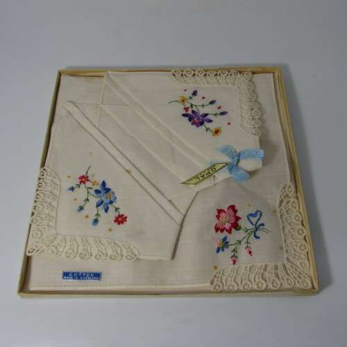 Cotton handkerchiefs from Northern Ireland in original box