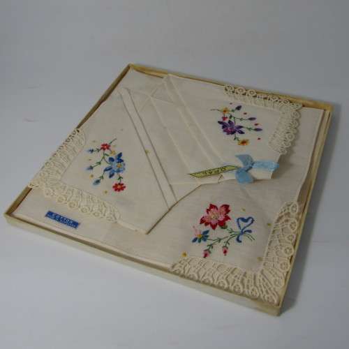 Cotton handkerchiefs from Northern Ireland in original box