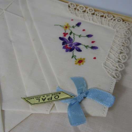 Cotton handkerchiefs from Northern Ireland in original box