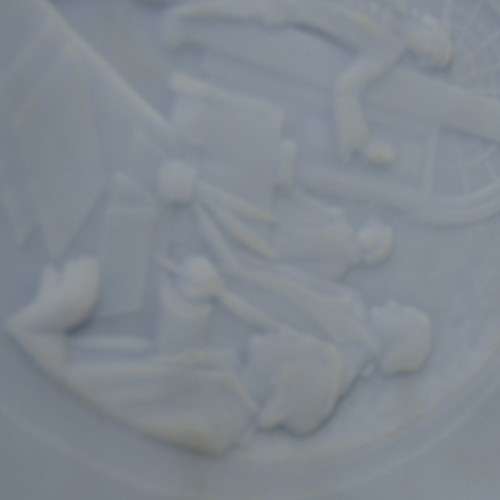 Fenton handmade glass plate in original box with certificate - A portrait of Liberty