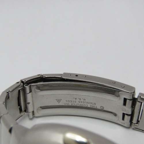 Vintage Pulsar P3 stainless steel digital electronic mens watch - Chips on glass - Working