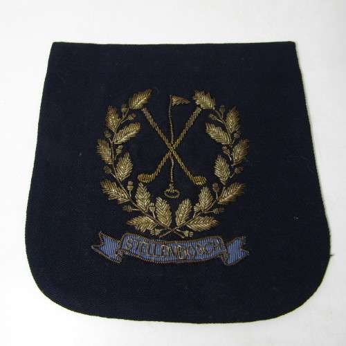 Vintage Stellenbosch golf club bullion wire cloth badge