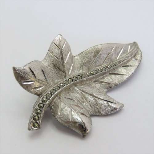 Vintage sphinx marcasite brooch