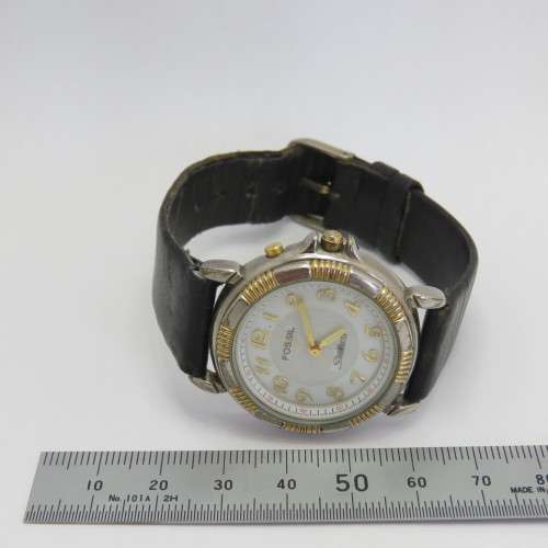 Vintage Fossil Starmaster Quartz ladies watch - Working - With backlight