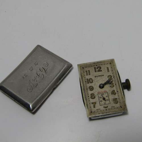 Vintage Buren Grand Prix manual wind rectangular watch - working