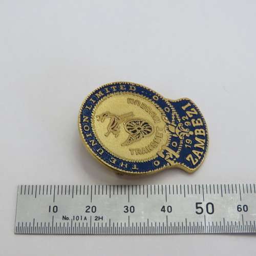 1992 Zambesi The Union Limited Transnet Museum lapel badge