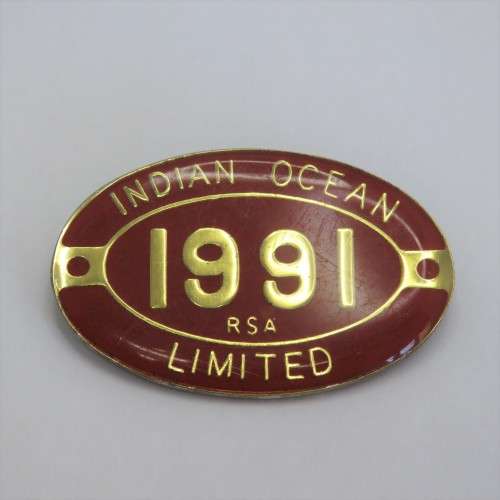 1991 RSA Indian Ocean Limited breast badge
