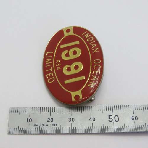 1991 RSA Indian Ocean Limited breast badge