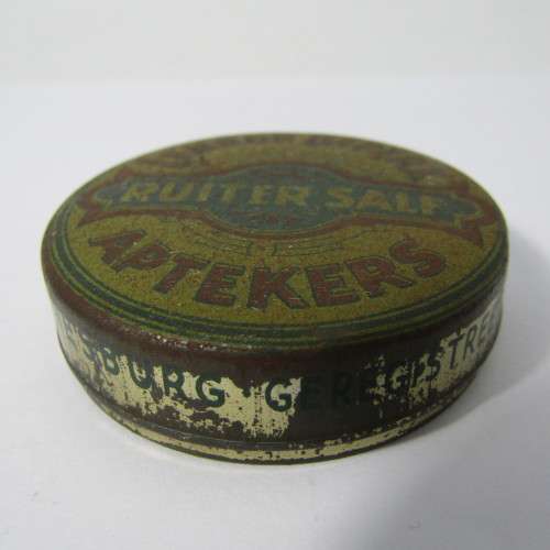 Vintage Lennon tins with some content - Spijker Balsem and Ruiter Salf