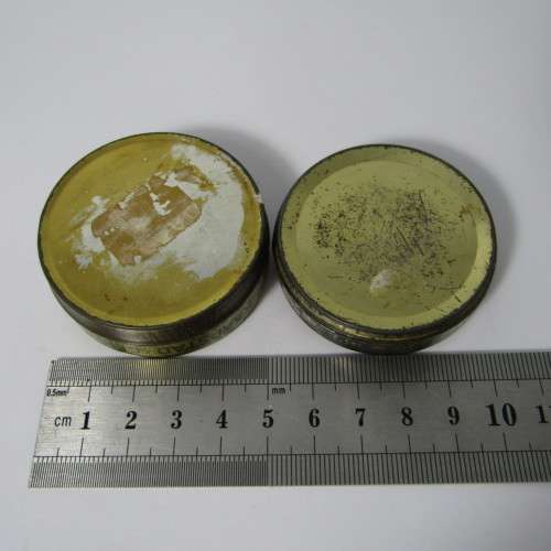 Vintage Lennon tins with some content - Spijker Balsem and Ruiter Salf