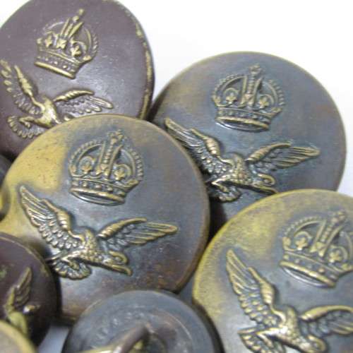 Large lot of Royal Air Force buttons