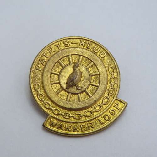 Patrys Klub Wakker loop pin badge