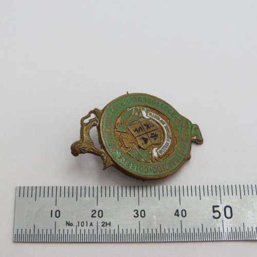 Vintage Wellington Opleidings Kollege training college pin badge