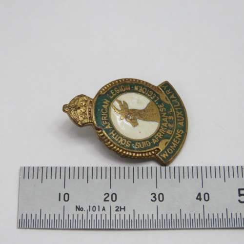 B.E.S.L South African Legion Womens Auxiliary lapel badge