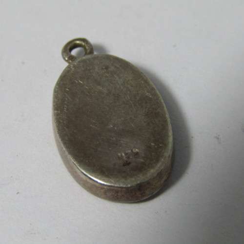 Sterling Silver pendant with colorful inserts - weighs 5.2g