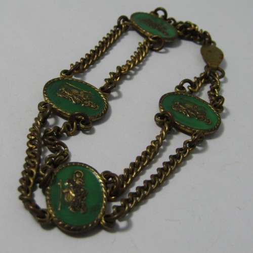 Costume jewellery St. Christopher bracelet - size 18cm