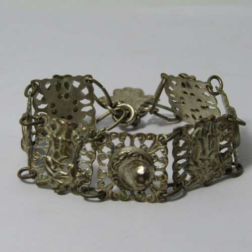 Souvenir de Las Palmas silver coloured bracelet