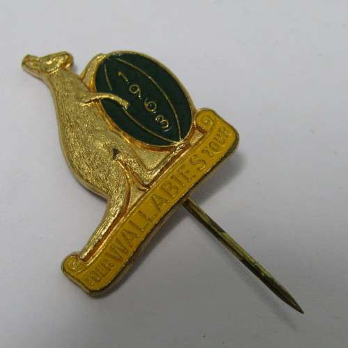 1963 Australia Wallabies tour Rugby pin badge