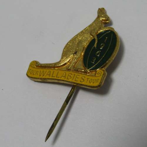 1963 Australia Wallabies tour Rugby pin badge