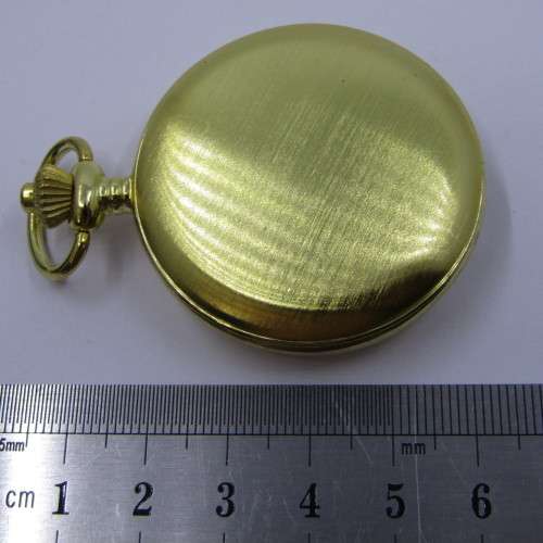 Vintage style half hunter quartz pocket watch - working