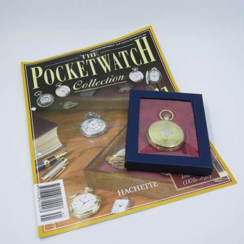 1870`s Style Tournament full hunter quartz pocketwatch - Hachette pocketwatch collection #41