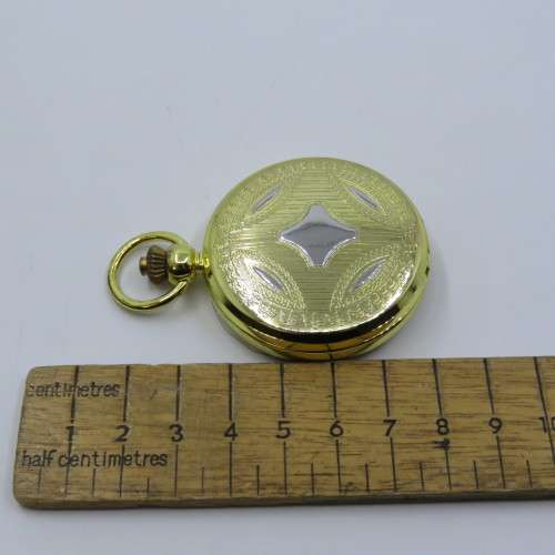1870`s Style Tournament full hunter quartz pocketwatch - Hachette pocketwatch collection #41