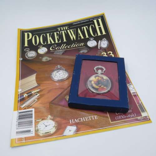 1850`s Style Confidence full hunter quartz pocketwatch - Hachette pocket watch collection #33
