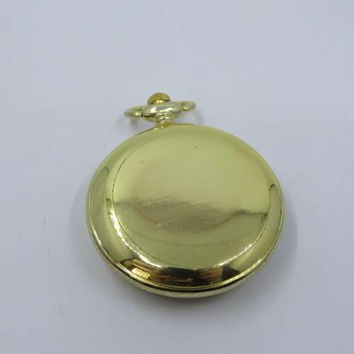 1970`s Style Golden Mane full hunter quartz pocketwatch - Hachette pocketwatch collection #57