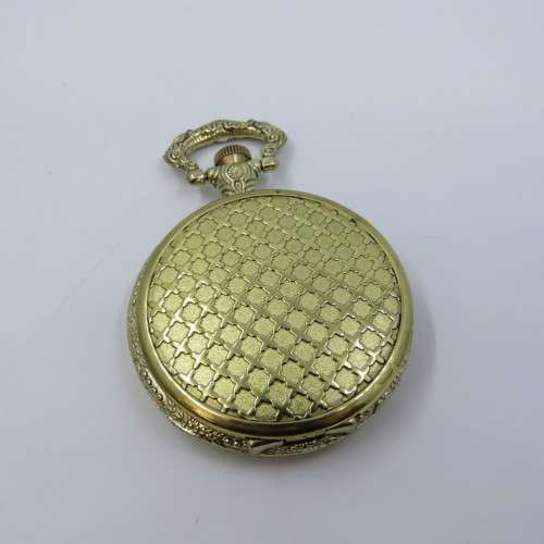 1870`s Style Alhambra full hunter quartz pocketwatch - Hachette pocketwatch collection #51 - Working