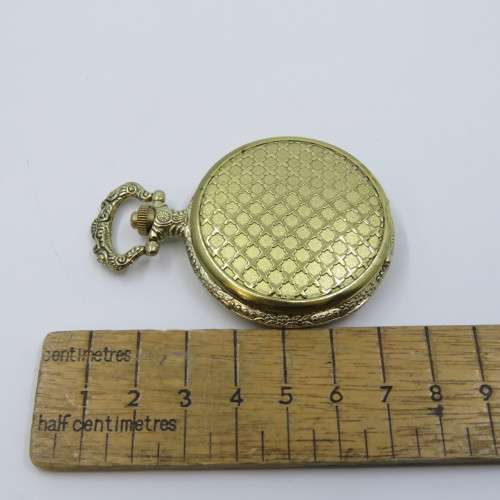 1870`s Style Alhambra full hunter quartz pocketwatch - Hachette pocketwatch collection #51 - Working