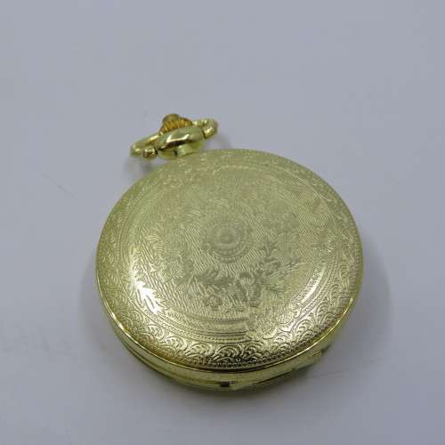 1880`s Style Shogun full hunter quartz pocketwatch - Hachette pocketwatch collection #49 - Working